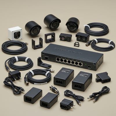 Accessoires variés pour vidéosurveillance agricole