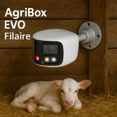 Caméra panoramique 180° AgriBox EVO FIXE avec dissuasion active
